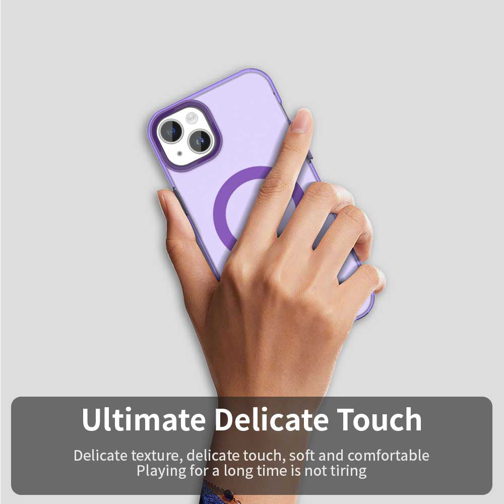 Coque MagSafe pour Apple iPhone 14, Techsuit, CandyCase, Violet