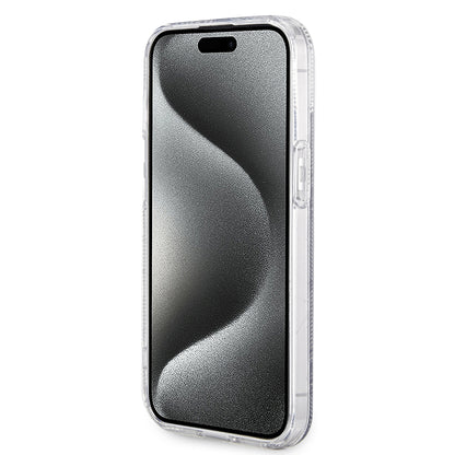 Étui MagSafe pour Apple iPhone 15, Guess, IML Gcube, Noir