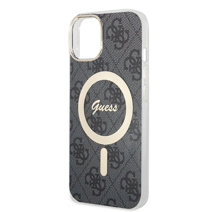 Étui MagSafe pour Apple iPhone 15 Plus, Guess, IML 4G, Noir