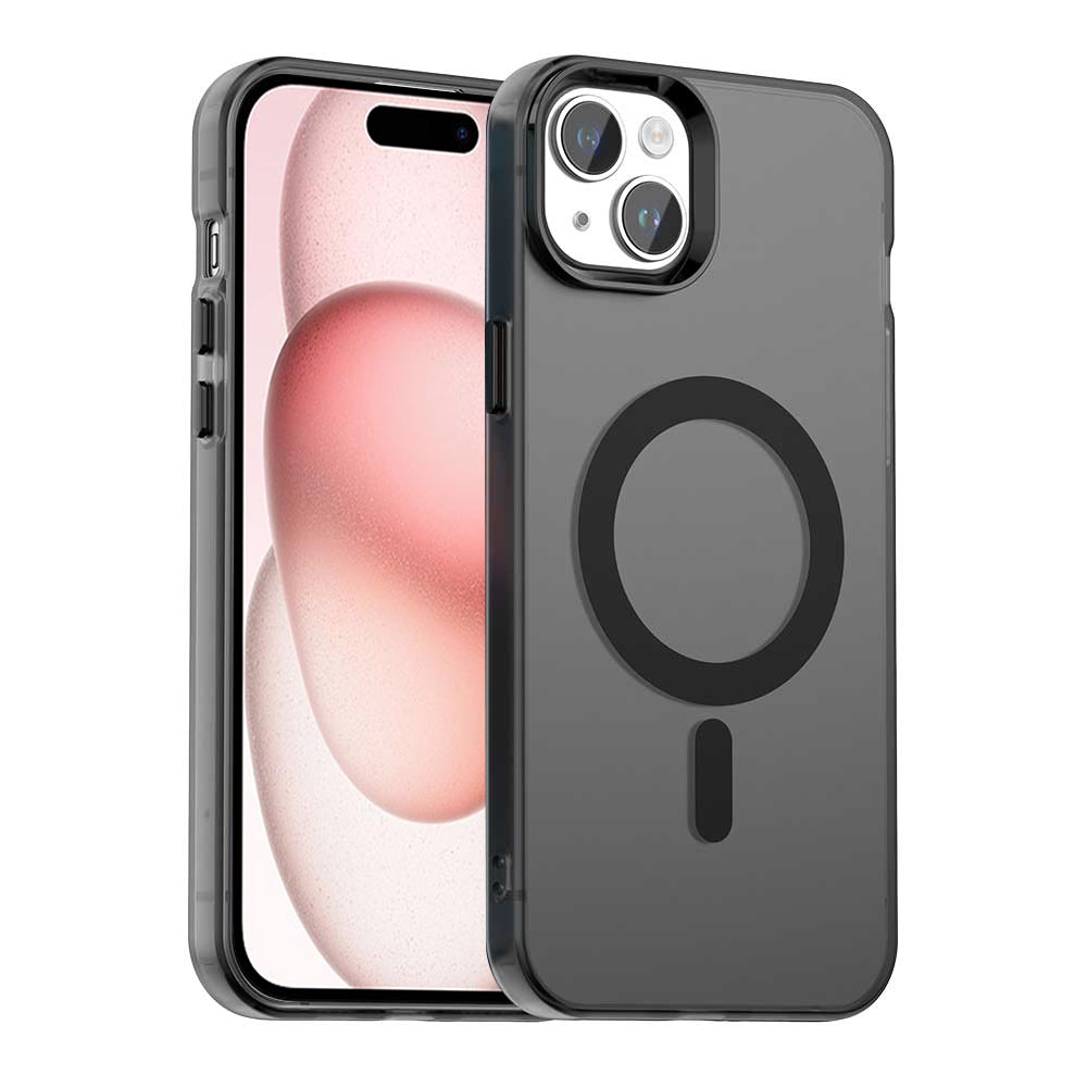 Custodia MagSafe per Apple iPhone 15 Plus, Techsuit, CandyCase, Nera
