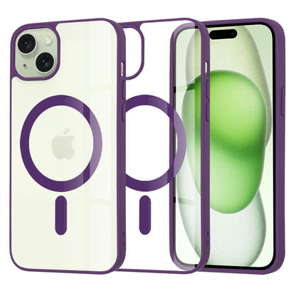 Coque MagSafe pour Apple iPhone 15 Plus, Techsuit, Pro, Violet