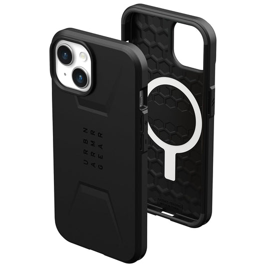 Custodia MagSafe per Apple iPhone 15 Plus, Urban Armor Gear, Civilian, Nera