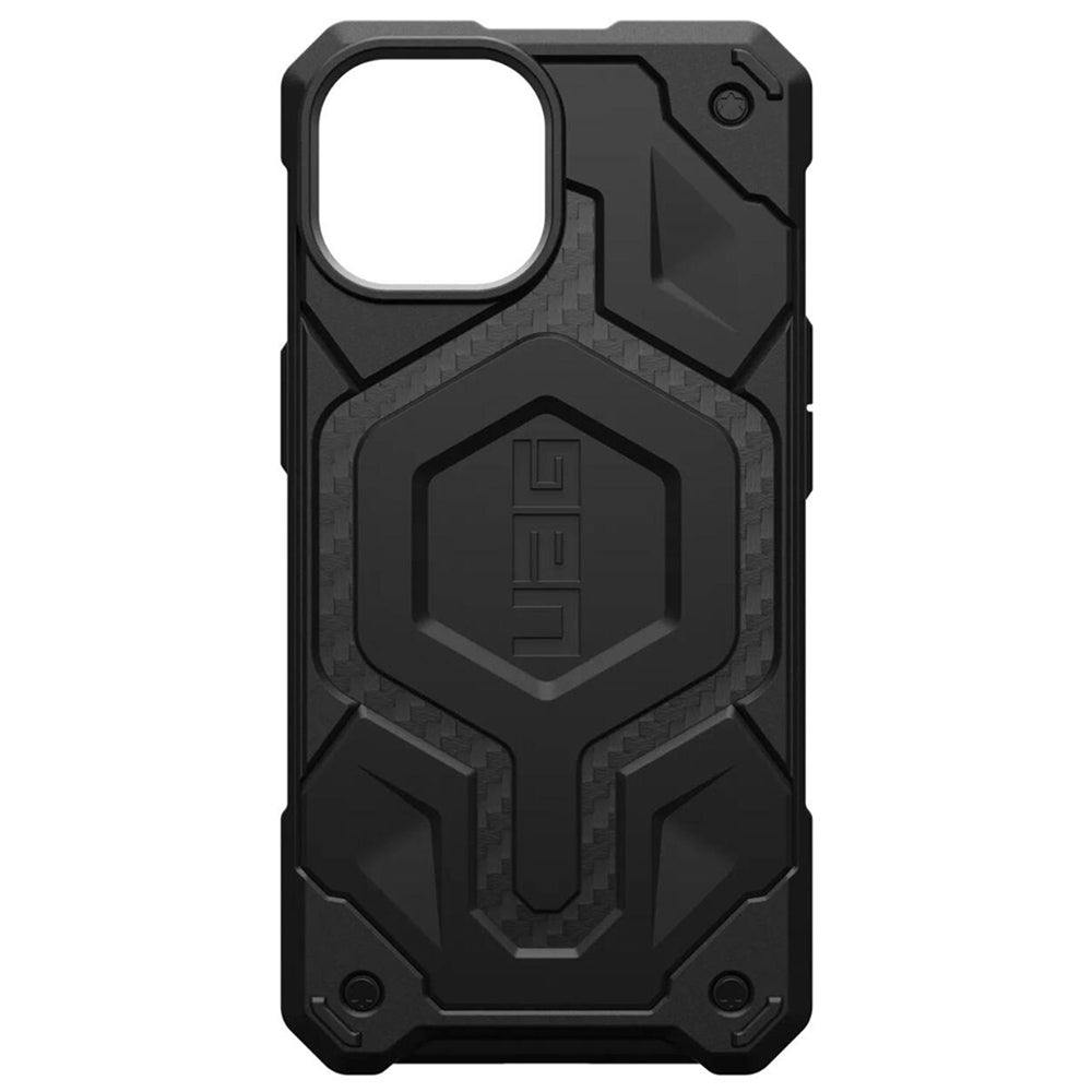 Custodia MagSafe per Apple iPhone 15 Plus, Urban Armor Gear, Monarch Pro Carbon, Nera