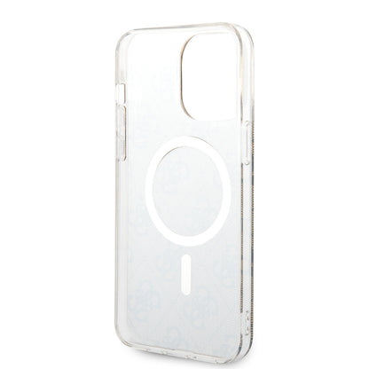 MagSafe Hülle für Apple iPhone 15 Pro, Guess, 4G IML, Braun GUHMP15LH4STW