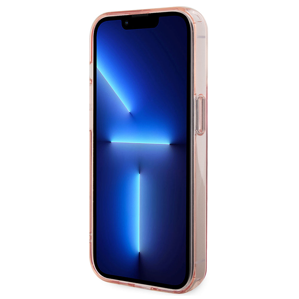 Étui MagSafe pour Apple iPhone 15 Pro, Karl Lagerfeld, Ring Stand Choupette's Head, Rose