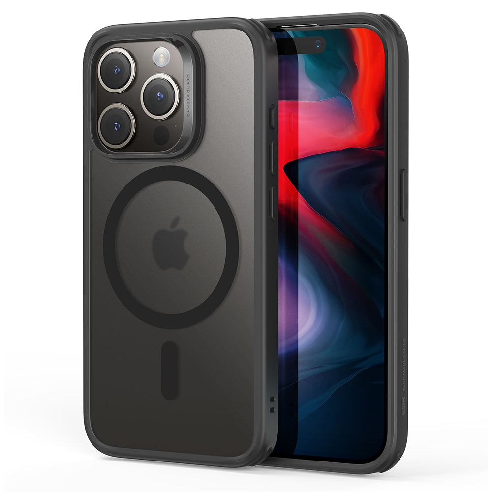 MagSafe Case for Apple iPhone 15 Pro Max, ESR, Classic Hybrid, Satin Black