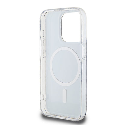 Étui MagSafe pour Apple iPhone 15 Pro Max, Guess, IML Gcube, Noir