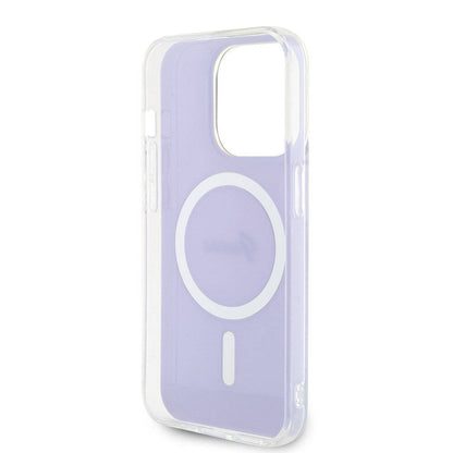 Coque MagSafe pour Apple iPhone 15 Pro Max, Guess, IML Iridescent, Violet