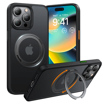 MagSafe Hülle für Apple iPhone 15 Pro Max, Torras, Ostand Pro, Schwarz