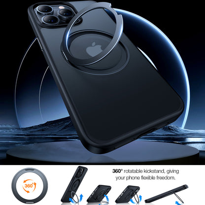 MagSafe Hülle für Apple iPhone 15 Pro Max, Torras, Ostand Pro, Schwarz