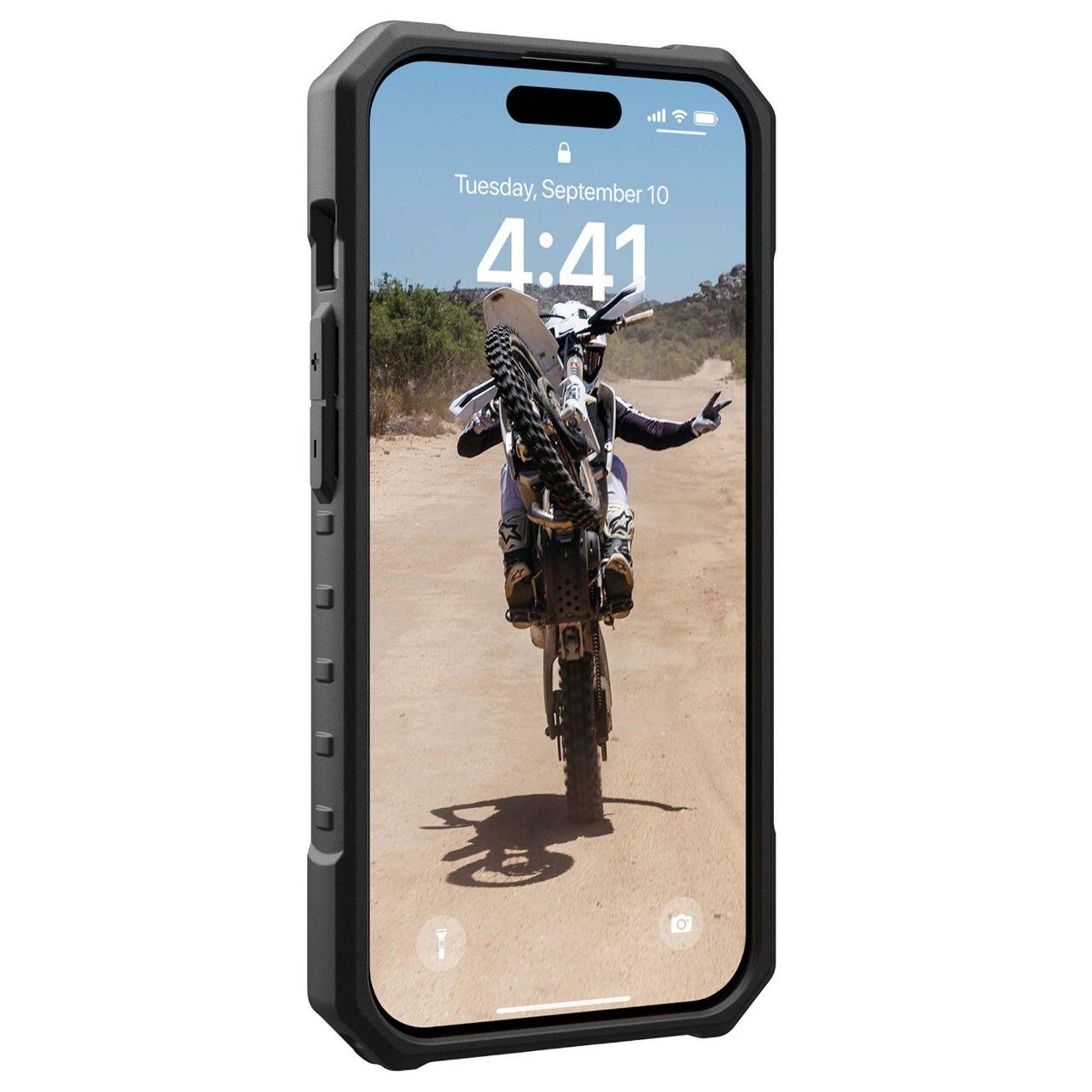Custodia MagSafe per Apple iPhone 15 Pro Max, Urban Armor Gear, Pathfinder SE Geo Camo, Camouflage