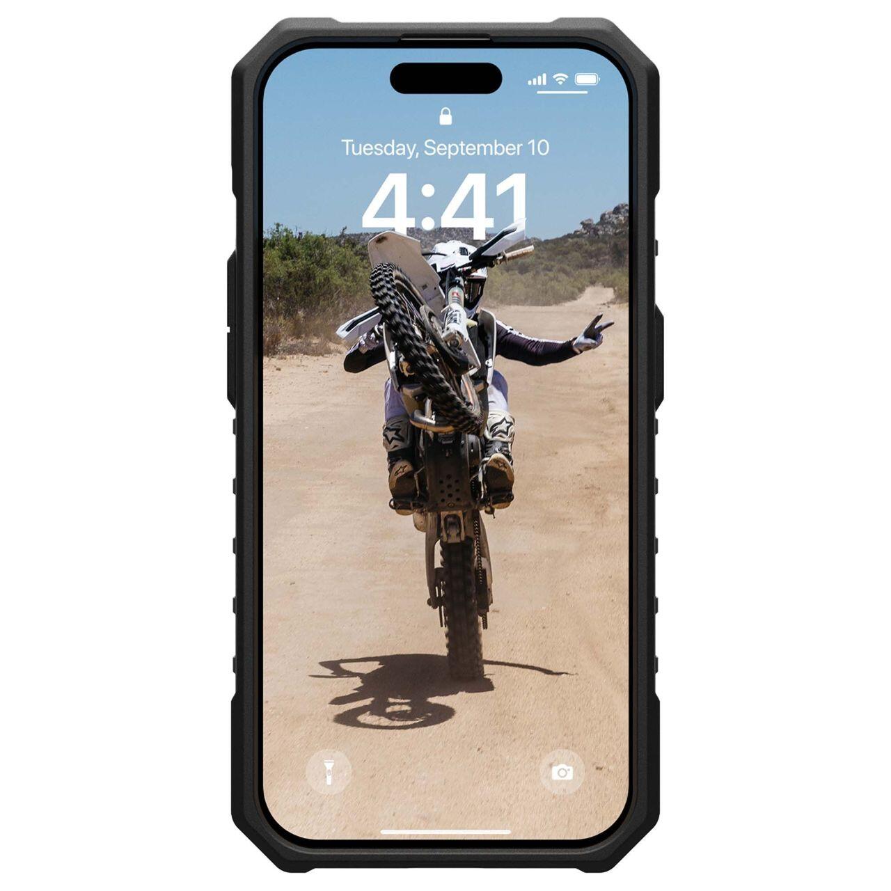 Custodia MagSafe per Apple iPhone 15 Pro Max, Urban Armor Gear, Pathfinder SE Geo Camo, Camouflage