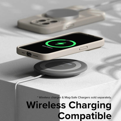 MagSafe Hülle für Apple iPhone 15 Pro, Ringke, Silikon, Limettengrün