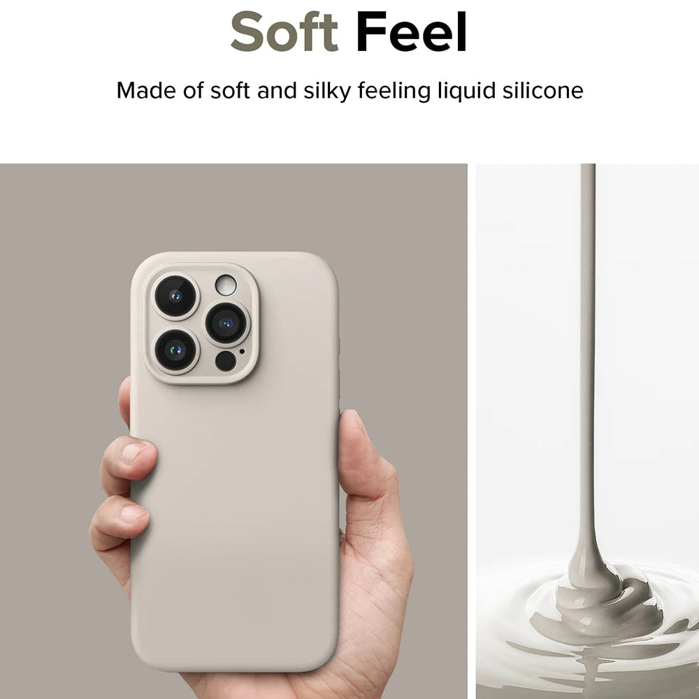 MagSafe Hülle für Apple iPhone 15 Pro, Ringke, Silikon, Limettengrün