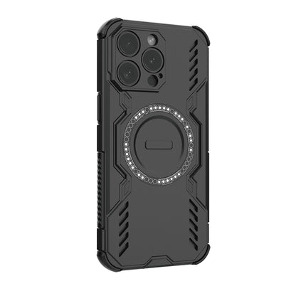 Custodia MagSafe per Apple iPhone 15 Pro, Techsuit, ArmorMag, Nera