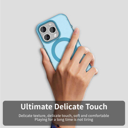 Custodia MagSafe per Apple iPhone 15 Pro, Techsuit, CandyCase, Blu