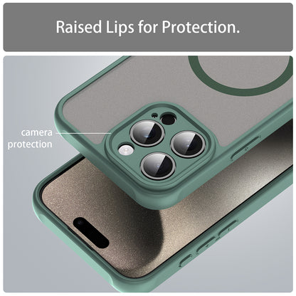 Coque MagSafe pour Apple iPhone 15 Pro, Techsuit, HaloFrost II, Vert