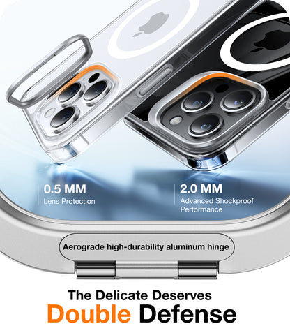 MagSafe Case for Apple iPhone 15 Pro, Torras, Lstand, Transparent