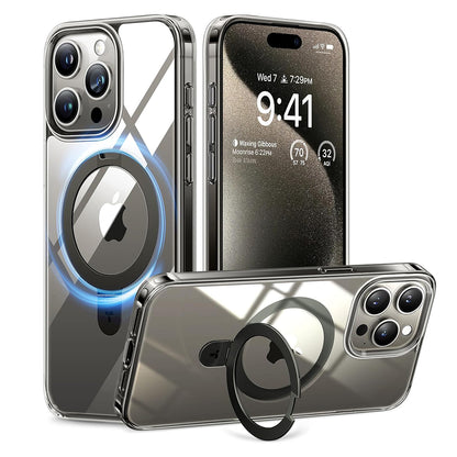 MagSafe Case for Apple iPhone 15 Pro, Torras, Ostand, Transparent