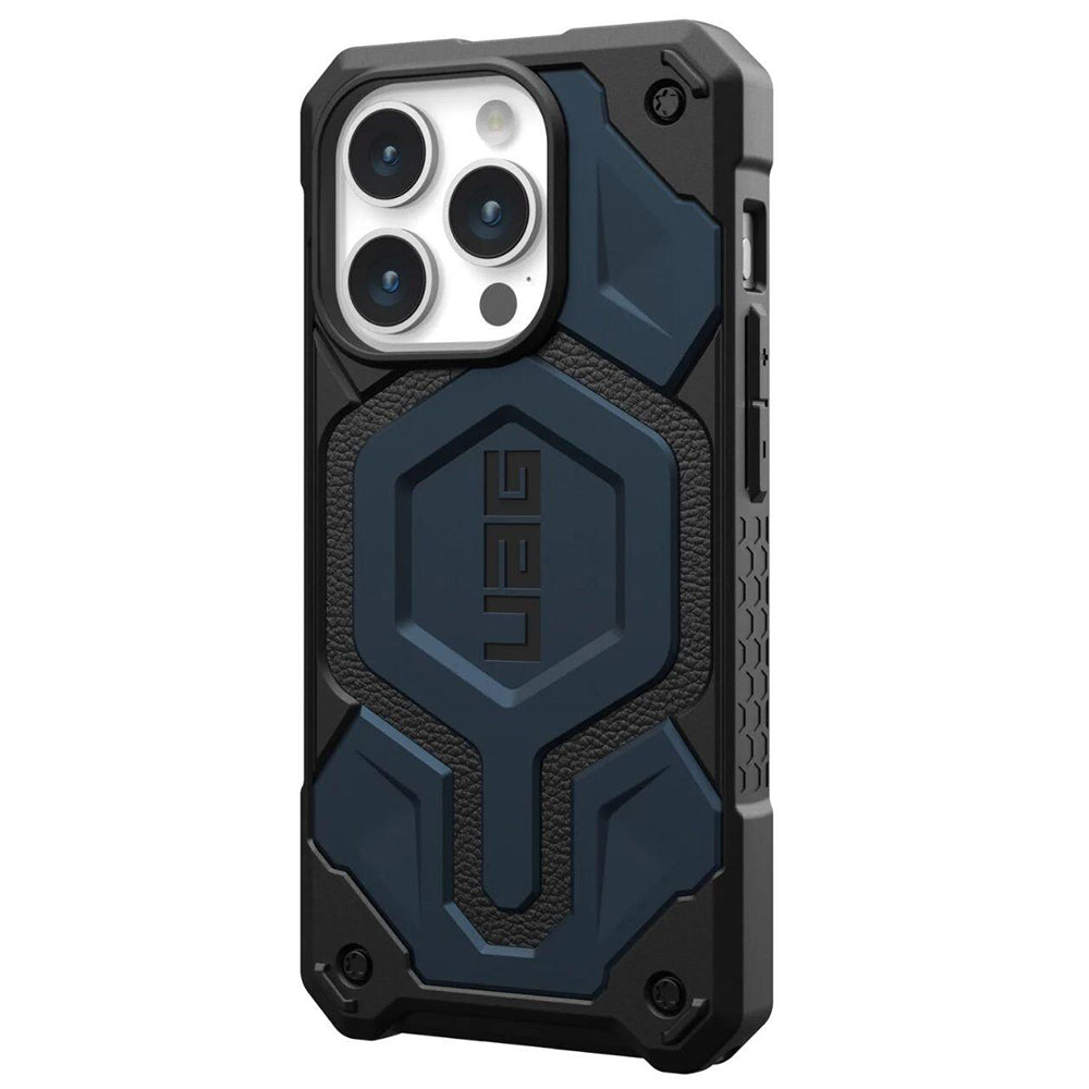 Custodia MagSafe per Apple iPhone 15 Pro, Urban Armor Gear, Monarch Pro, Blu Navy