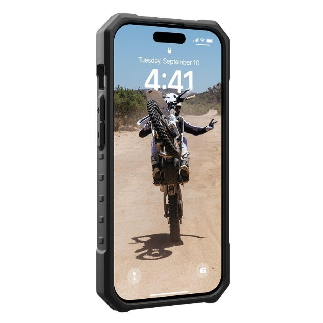 Custodia MagSafe per Apple iPhone 15 Pro, Urban Armor Gear, Pathfinder, Grigio