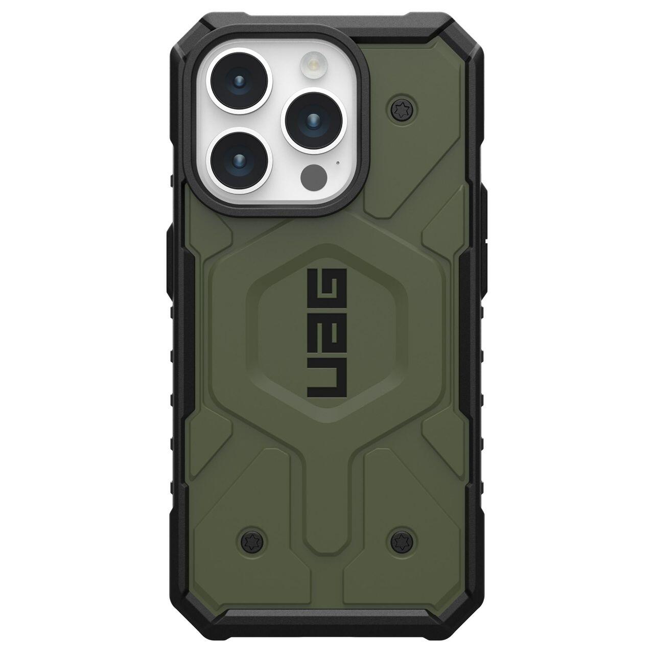 Coque MagSafe pour Apple iPhone 15 Pro, Urban Armor Gear, Pathfinder, Vert