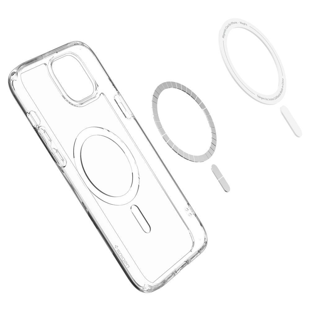MagSafe-Hülle für Apple iPhone 15, Spigen, Ultra Hybrid, Weiß ACS06802