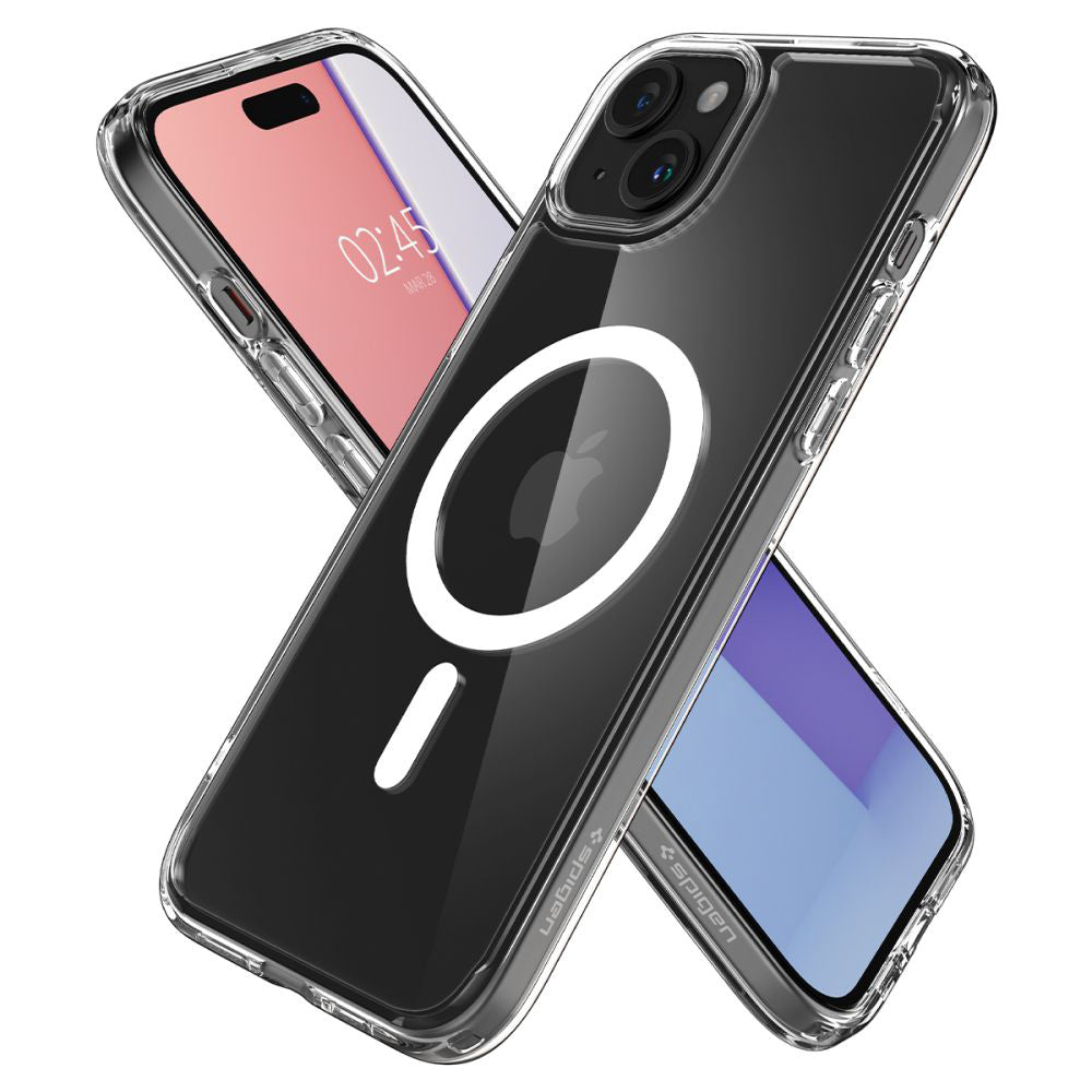 MagSafe-Hülle für Apple iPhone 15, Spigen, Ultra Hybrid, Weiß ACS06802
