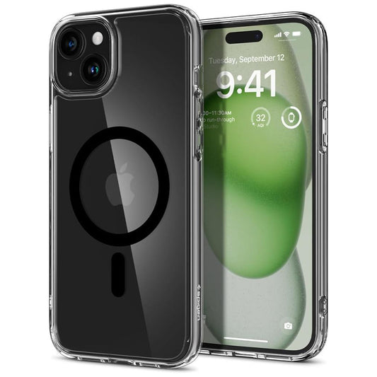MagSafe Case for Apple iPhone 15, Spigen, Ultra Hybrid, Black ACS06803