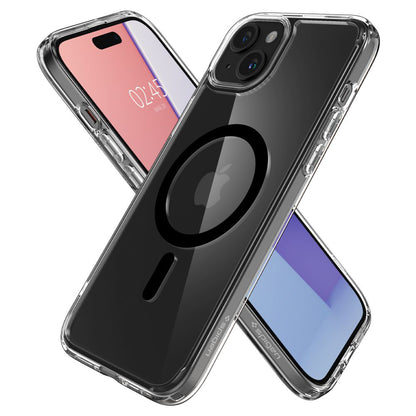 MagSafe Hülle für Apple iPhone 15, Spigen, Ultra Hybrid, Schwarz ACS06803
