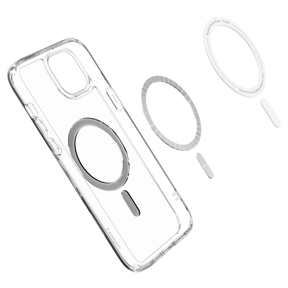 MagSafe Hülle für Apple iPhone 15, Spigen, Ultra Hybrid, Schwarz ACS06803