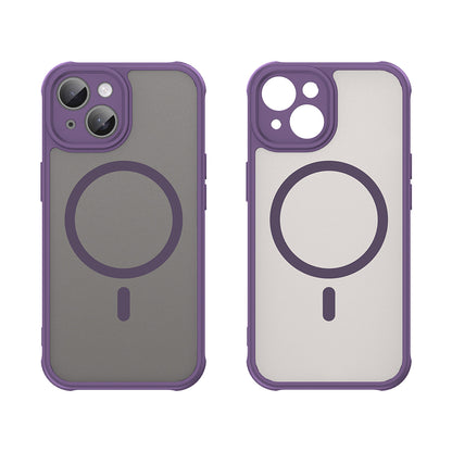 Custodia MagSafe per Apple iPhone 15, Techsuit, HaloFrost II, Viola