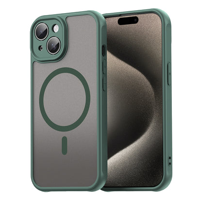 Coque MagSafe pour Apple iPhone 15, Techsuit, HaloFrost II, Vert