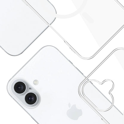 Custodia MagSafe per Apple iPhone 16, 3MK, Clear MagCase, Trasparente
