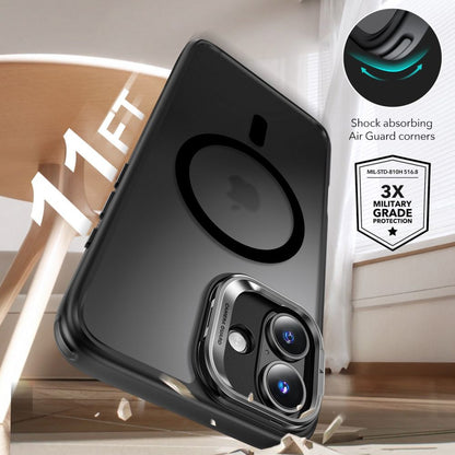 Housse MagSafe pour Apple iPhone 16, ESR, Classic Hybrid Kickstand avec Protecteur d'Écran, Noir Satiné