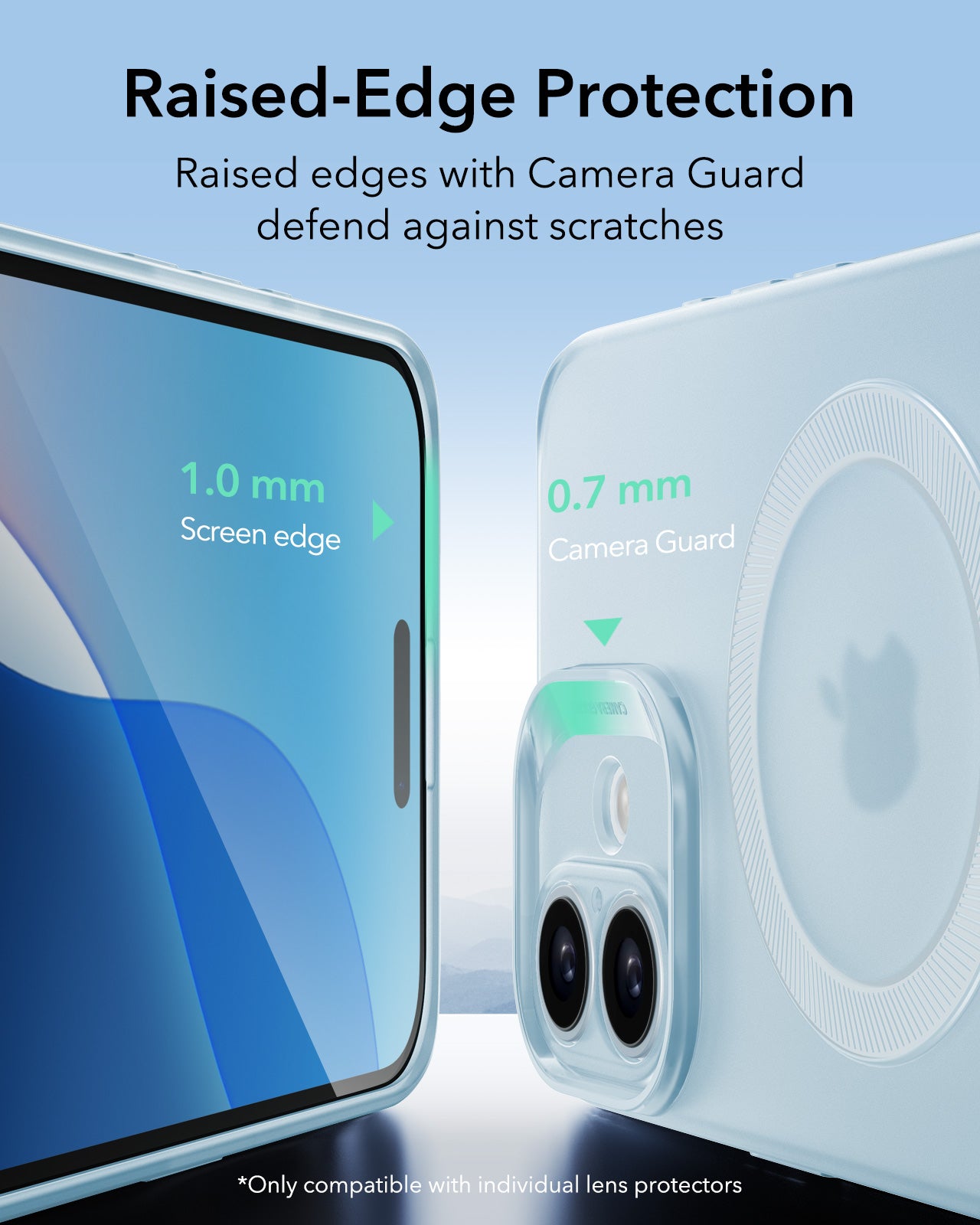 MagSafe Hülle für Apple iPhone 16, ESR, Zero, Satin Blau