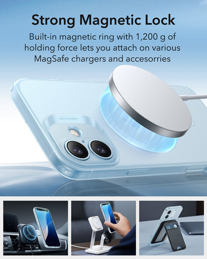 MagSafe Hülle für Apple iPhone 16, ESR, Zero, Satin Blau