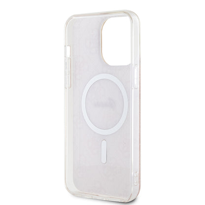 MagSafe Hülle für Apple iPhone 16, Guess, IML 4G, Rosa