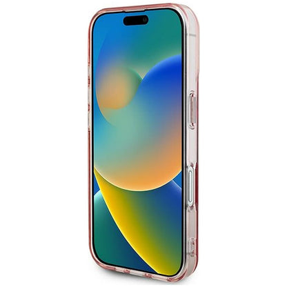 MagSafe Case for Apple iPhone 16, Guess, IML Rhinestones Ring, Pink GUHMP16SPFTDTEP