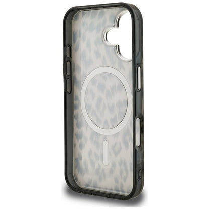 Custodia MagSafe per Apple iPhone 16, Karl Lagerfeld, IML Leopard Pattern, Marrone