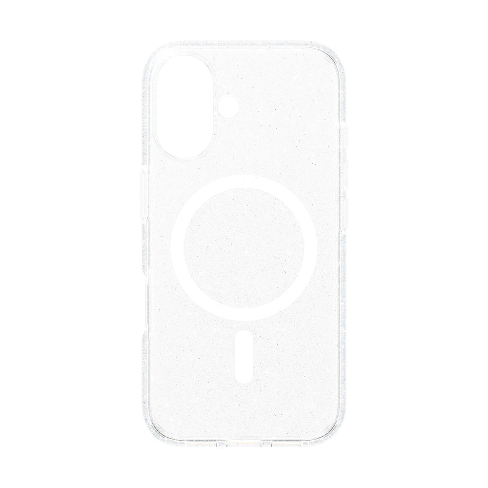 Custodia MagSafe per Apple iPhone 16, PanzerGlass, Care Urban Combat Star Lit, Trasparente Bianca