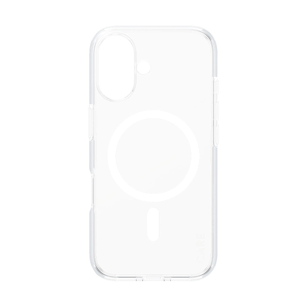 Coque MagSafe pour Apple iPhone 16, PanzerGlass, Care Urban Combat, Transparente Blanche