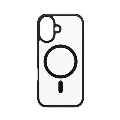 Coque MagSafe pour Apple iPhone 16, PanzerGlass, Frame, Transparent Noir