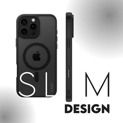 Coque MagSafe pour Apple iPhone 16, PanzerGlass, Frame, Transparent Noir