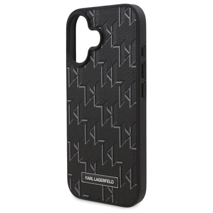 MagSafe Case for Apple iPhone 16 Plus, Karl Lagerfeld, Hot Stamp, Black