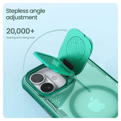 MagSafe-Hülle für Apple iPhone 16 Plus, Nillkin, Iceblade Prop (ohne Kameraausschnitt), Grün