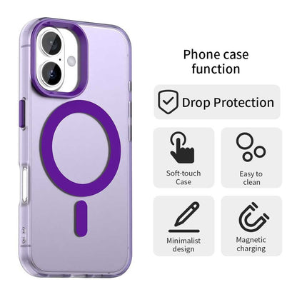 Coque MagSafe pour Apple iPhone 16 Plus, Techsuit, CandyCase, Violet