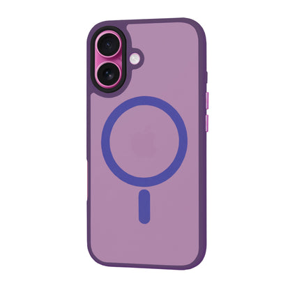 Custodia MagSafe per Apple iPhone 16 Plus, Techsuit, HaloFrost, Viola Scuro