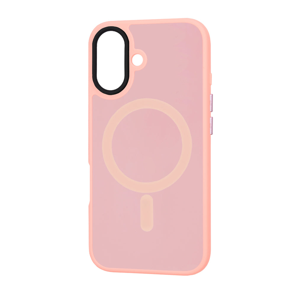 Custodia MagSafe per Apple iPhone 16 Plus, Techsuit, HaloFrost, Rosa
