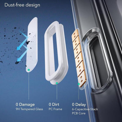 Custodia MagSafe per Apple iPhone 16 Pro, ESR, Classic Hybrid Slide, Trasparente